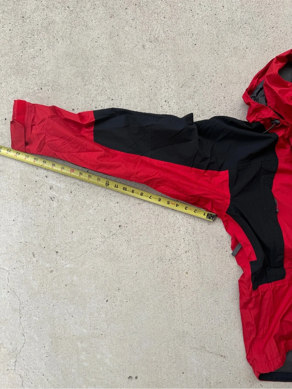 The North Face Gore Tex Mountain Jacket Red Black Waterproof Mens M - Picture 14 of 14